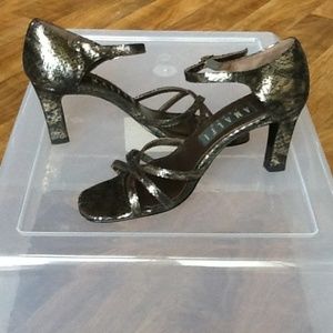 ❤️❤️Amalfi Strappy Leather Sandals Snake Print 6.5